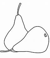 Two Pears sketch template