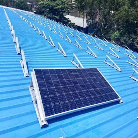 Customized Angle 275w 285w Portrait Landscape Aluminum Alloy Solar Panel Roof Mounting Systems