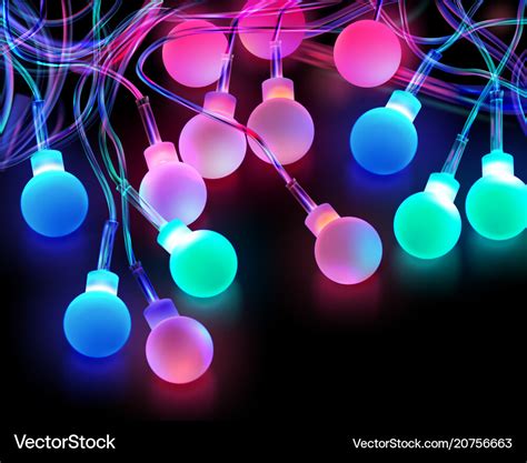 Colored light bulbs Royalty Free Vector Image - VectorStock