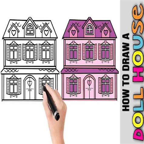 [40+]Easy Doll House Drawings and Sketches | Drawings of DollHouse | Doll drawing, Drawing ...