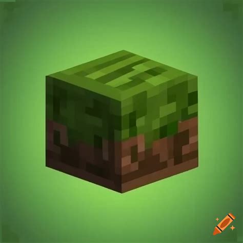 Pixel art of a minecraft grass block