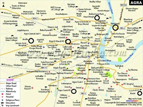 Agra city map with different locations of sampling sites [9] | Download Scientific Diagram