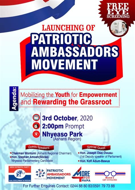 Patriotic Ambassadors Movement praise NPP Manifesto, call for 4 more ...