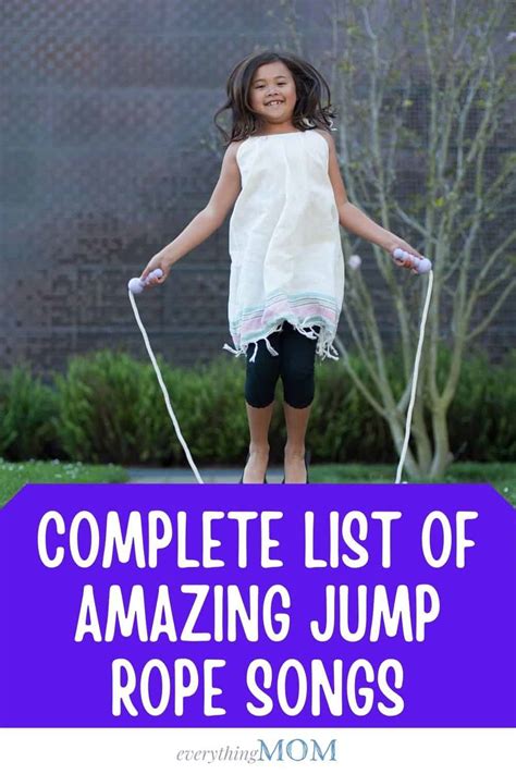 Complete List of Amazing Jump Rope Songs - EverythingMom