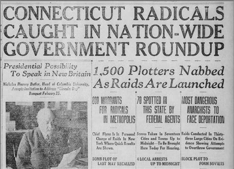 Stamping Out the Reds: The Palmer Raids in Connecticut - Connecticut Explored