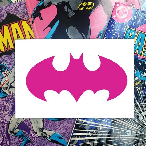 Pink Batman Logo Vinyl Bumper Sticker / Laptop Decal | Etsy