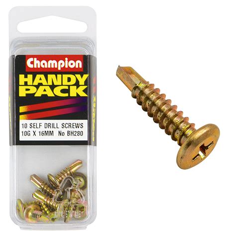 SELF DRILLING SCREWS-WAFER HEAD-4.8 -16 x 16mm - Champion Parts