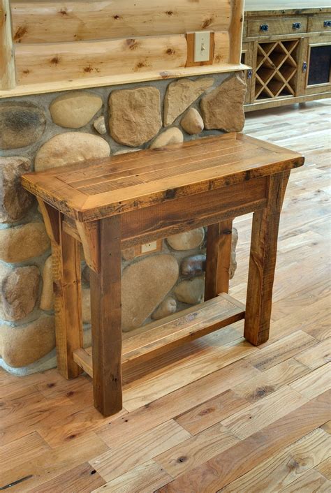 Barnwood Accent Table - Accent Table | Barn wood projects, Rustic wood ...