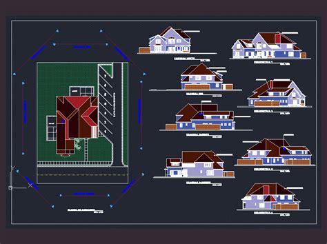 Autocad Home Design Esherick House From Kahn 3d Dwg Model For Autocad ...