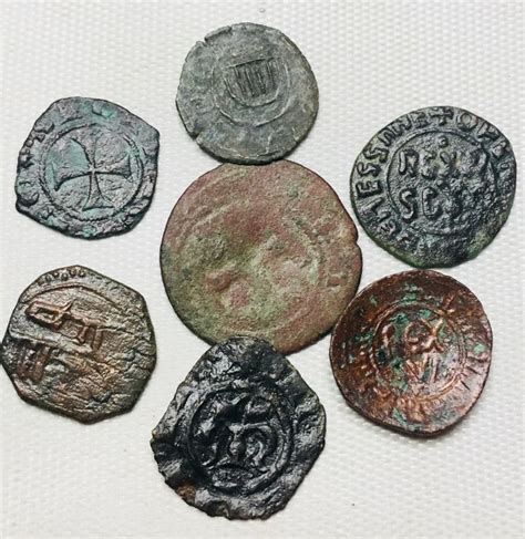 Mints of Italy - (8) Lot of Medieval coins from the Mints of Southern ...