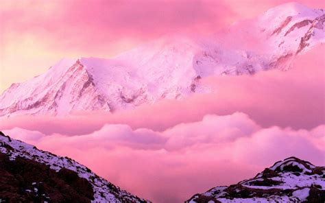 Pink Mountains Wallpapers - Top Free Pink Mountains Backgrounds - WallpaperAccess