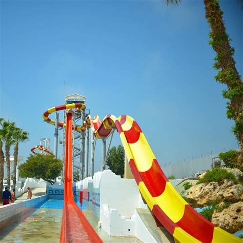 Kamikaze Slides at WaterWorld Themed Waterpark - Ayia Napa - WaterWorld ...