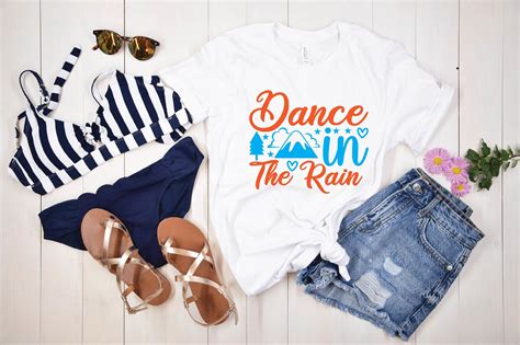 Dance in the Rain Svg Graphic by DIGITAL DESIGN SHOP BD · Creative Fabrica