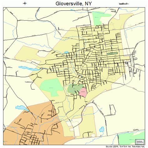 Gloversville New York Street Map 3629443