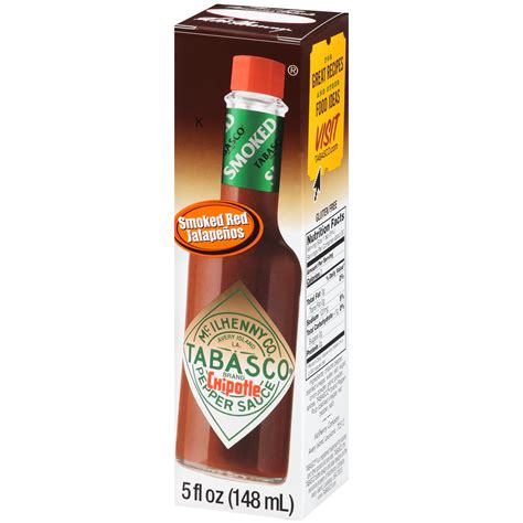 Tabasco Chipotle Pepper Sauce Nutrition Label | Besto Blog