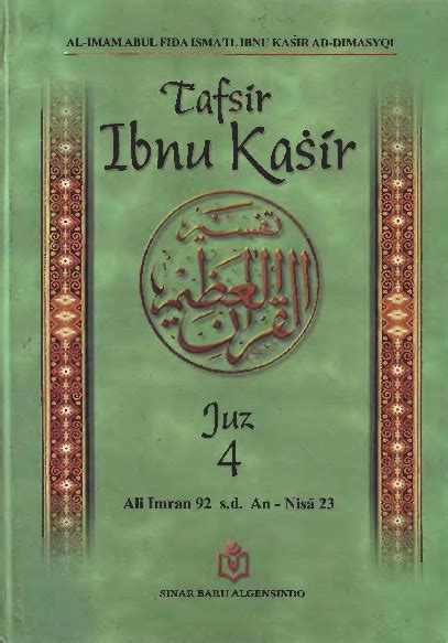 (PDF) Tafsir Ibnu Katsir Juz 4 | Perpustakaan Online Muslim PPI Kobe - Academia.edu