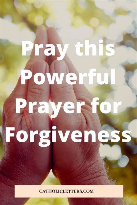 Pray this Powerful Prayer for Forgiveness