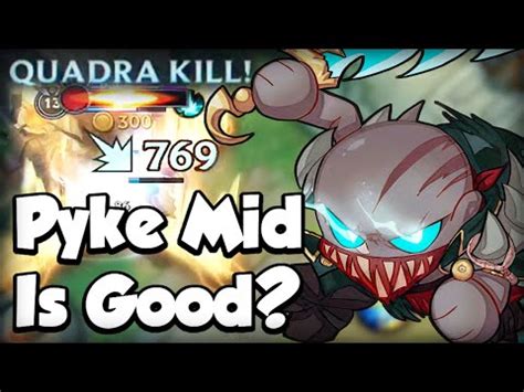 PYKE MID IS GOOD? (QUADRA KILL) - BUILD & RUNES - WILD RIFT GAMEPLAY - YouTube