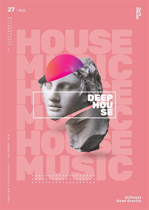 Deep House – Party Flyer / Poster Artwork Template Set | Event poster ...