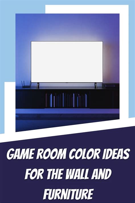 Game room color ideas for the wall and furniture