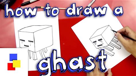 How To Draw A Ghast - YouTube