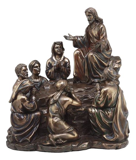 Religious Scene Sermon on the Mount sculpture Bronze Statue