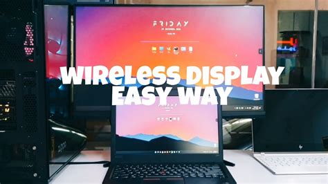 Wireless Display | Connect Laptop display to Pc monitor | project my ...