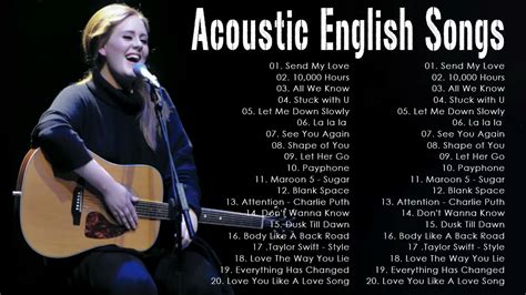 Acoustic Cover Of Popular Songs | Acoustic Songs Playlist - Acoustic English Songs - YouTube