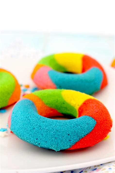 🥇Como hacer DONUTS de COLORES ARCOÍRIS al horno