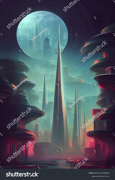 Alien Cities Scifi Science Fiction Progress Stock Illustration 2219288549 | Shutterstock