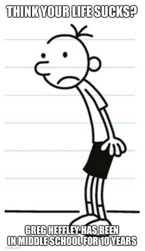 Greg Heffley’s life really sucks : r/memes