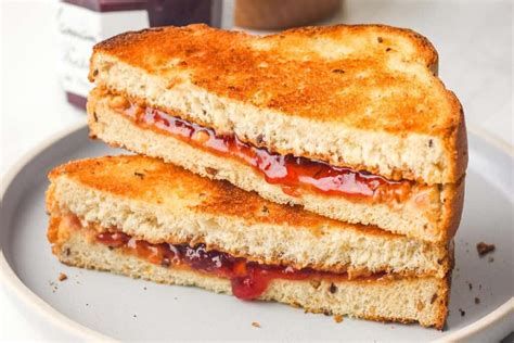 Toasted Peanut Butter and Jelly Sandwich