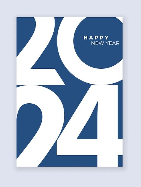 Premium Vector | Cover design of 2024 happy new year strong typography colorful and easy to ...