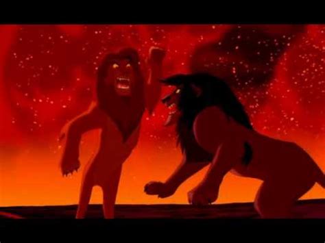 The Lion King - Battle of Pride Rock - Simba Confronts Scar Original Broadway Version - YouTube