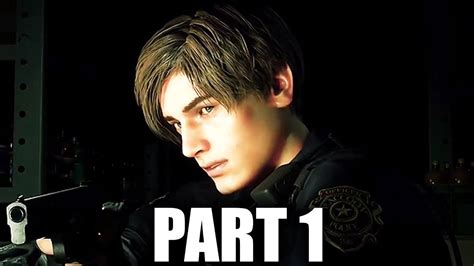 Resident Evil 2 Remake Early Gameplay Walkthrough Part 1 - LEON (PS4 Pro 4K) - YouTube