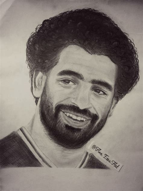 Mohamed Salah pencil art drawing portrait. Check these : https://www ...