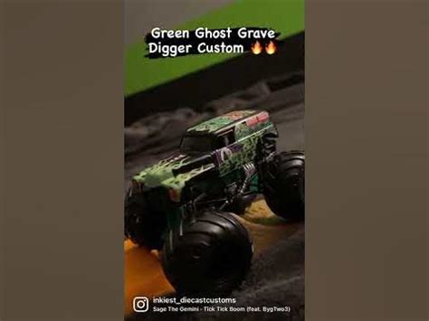 MonsterJam’s Green Ghost Grave Digger custom - YouTube