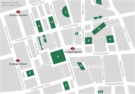 Area map | Bloomsbury Squares & Gardens