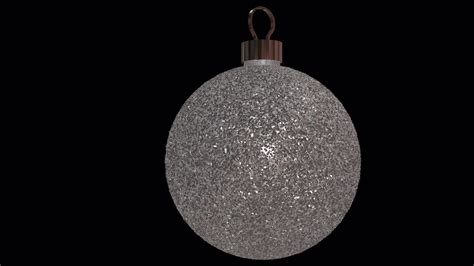 Rotating silver Christmas Glitter Ornaments Loop 14693739 Stock Video ...