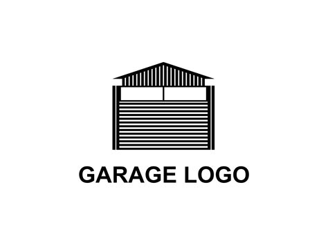 Garage Door Vector Logo Design Graphic by shikatso · Creative Fabrica