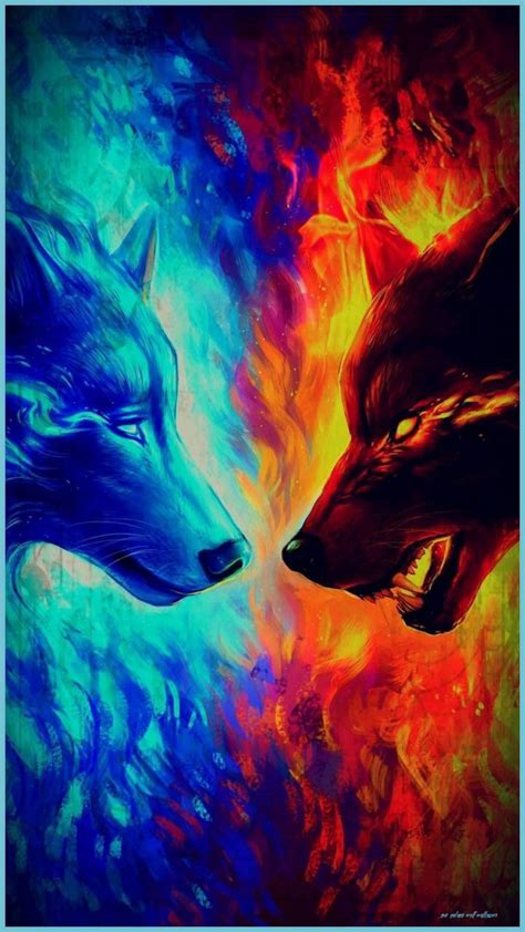 Blue Fire Wolf Wallpapers - Wallpaper Cave