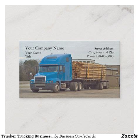 110 Truck Driver / Transporter Business Card Templates ideas | business cards, truck driver, car ...