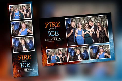 Fire and Ice PROM Photo Booth Template PSD PNG Easy 100% - Etsy