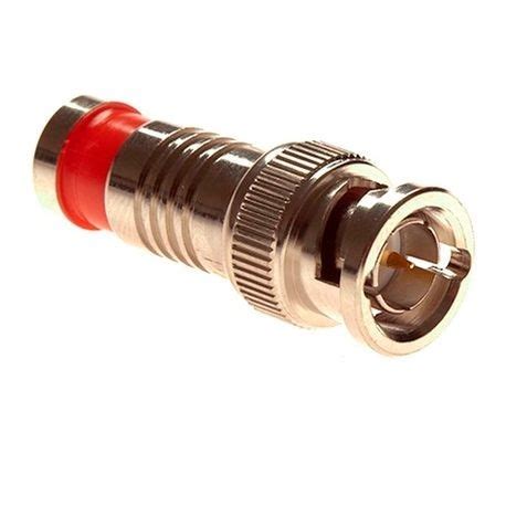 Platinum Tools® SealSmart™ 18043 BNC Right Angle Coaxial Connector, Compression Connection, RG59 ...