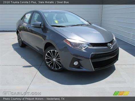 Slate Metallic - 2016 Toyota Corolla S Plus - Steel Blue Interior | GTCarLot.com - Vehicle ...