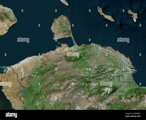 Falcon, state of Venezuela. High resolution satellite map Stock Photo - Alamy