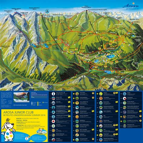 Arosa trail map