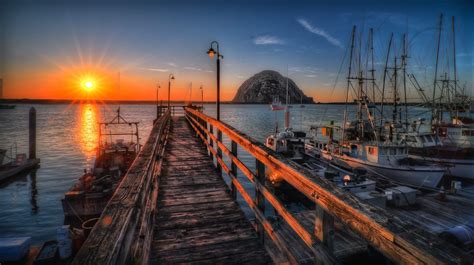 Stunning Morro Bay Sunset and Morro Rock | Morro bay hotels, Morro bay ...