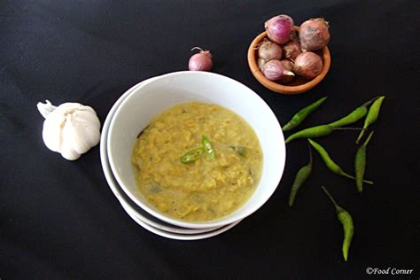 Sri Lankan Dhal Curry with Green Chilli-Parippu Curry - Food Corner