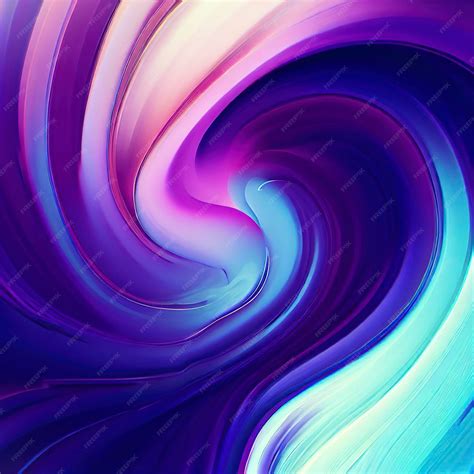 Premium AI Image | Purple and blue wallpaper with a colorful swirl